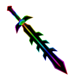 Cartoony Rainbow Sword