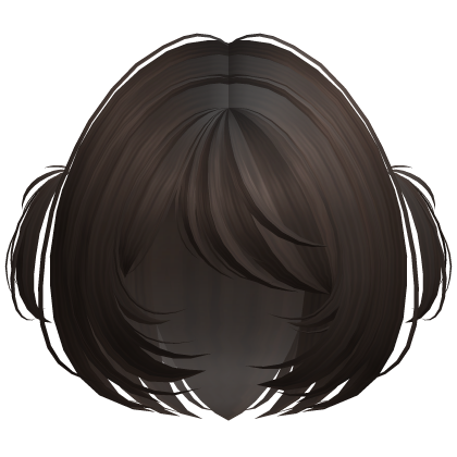 Cute Shy Bob w/ Mini Pigtails Dark Brown