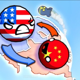 Epic red versus blue USA versus China