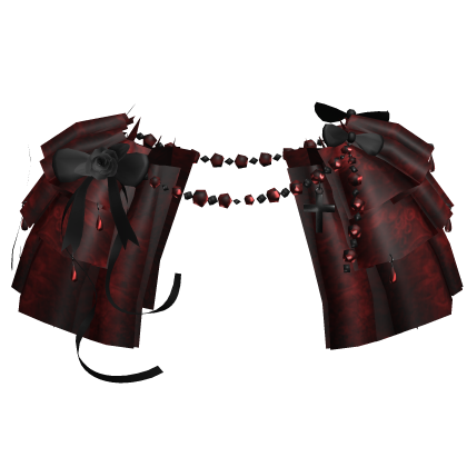 Red Victorian Black Lace Ribbon Dress 3.0