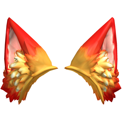 Fire Gold Angel Ears Roblox item