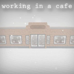working in a cafe icon