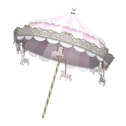 ruffled pink carousel lolita parasol 🎠 | Roblox Item - Rolimon's
