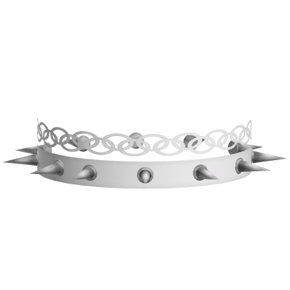 white punk alt 2000s spiked choker