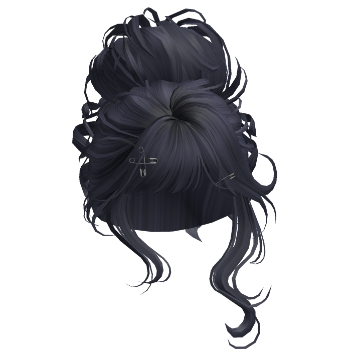 Elegant Princess Wispy Bun (Navy)