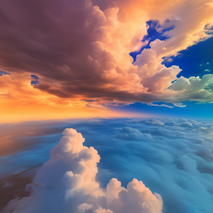 Sunset and Beam Sky