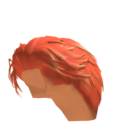 Fluffy hair with orange bangs