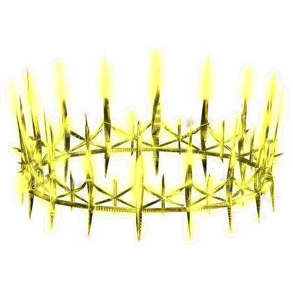 Animated Glowing Gothic Crown - Gold Yellow