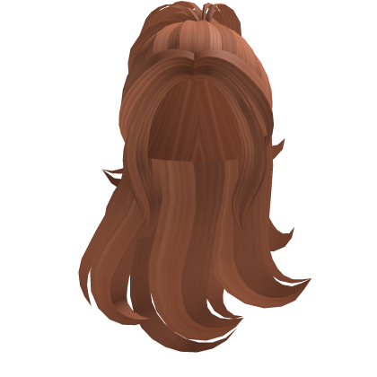 Cute Swirly Ponytail hair girl ( Ginger ) Roblox item
