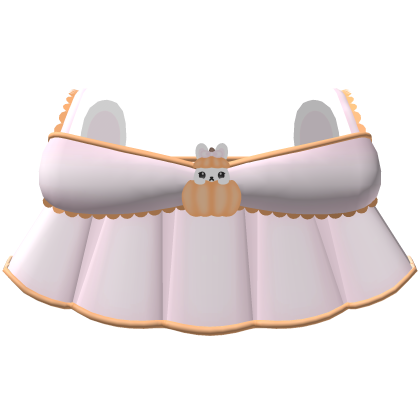 cute little pumpkin bunny ruffled top Roblox item