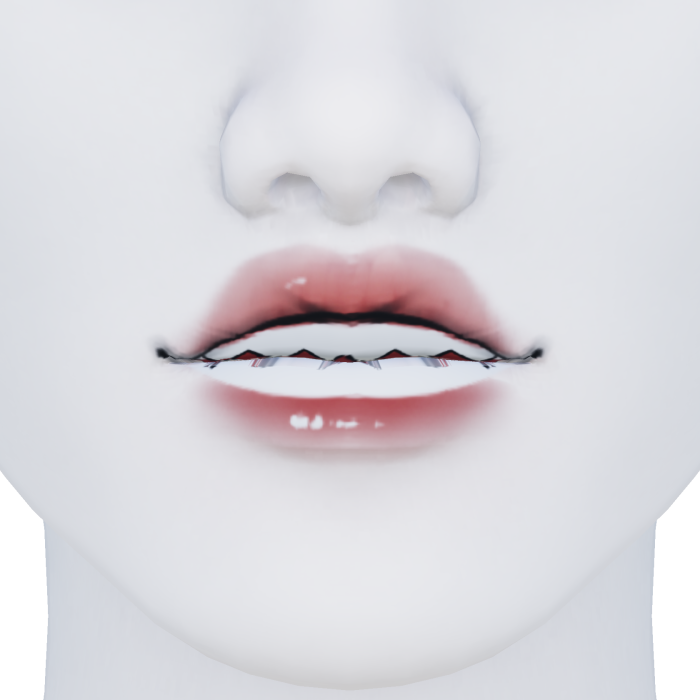 Anime Shark Teeth Lips