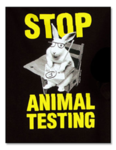 stop animal testing (vegans)