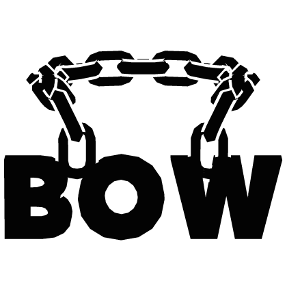 Cartoony White Bow Chain Roblox item