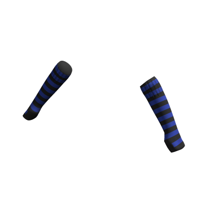Black Blue | Arm Warmers Sleeves Fingerless
