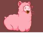 Pink llama!