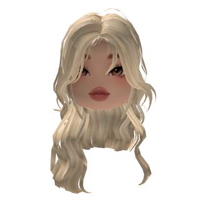 Cute Cold Blushy Brown Eyed Face Blonde Waves Hair