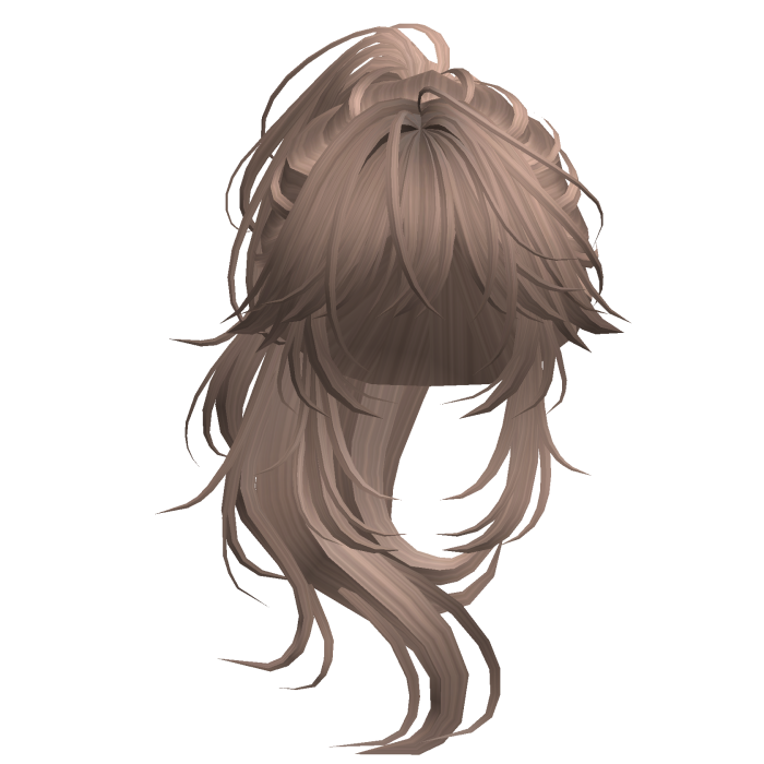 Wolfcut Anime Layered Ponytail Milktea