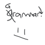 Don't forget grammar!