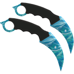 [FREE] Dual Karambits: Shiny Water
