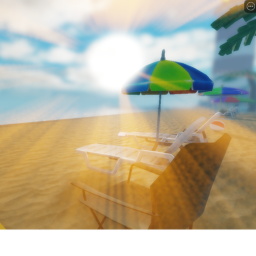 Retro beach simulator