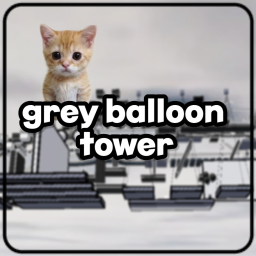 👻 Grey Balloon Tower