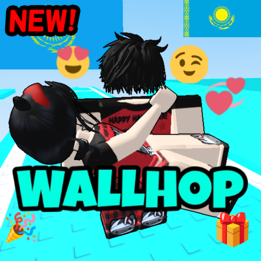 Kazakh Hug Wallhop! 🇰🇿✨ [❤️Қазақша!❤️] 🇰🇿 official Roblox game thumbnail