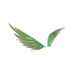 [ pbr ] Green/White Pastel Wings [ v2 ]
