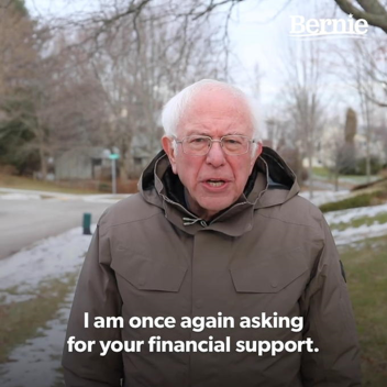 I Am Once Again Asking for Your Financial Support