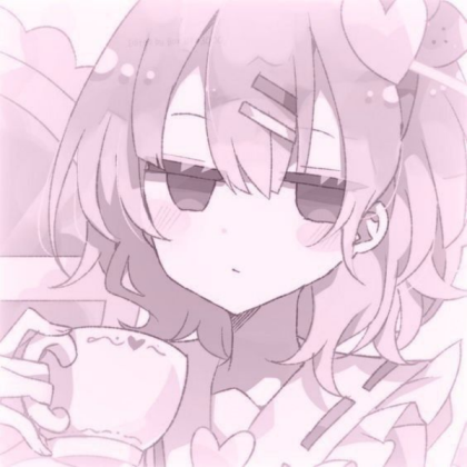 Anime pink aesthetic pfp Roblox decal