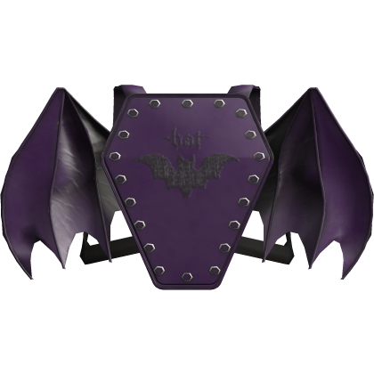 Bat Gothic Alt Wing Casket Backpack Purple