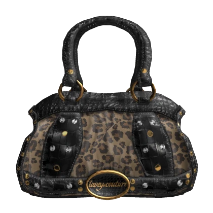 2000s Y2K Cheetah Designer Leopard Print Bag Gold | Roblox