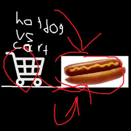 cart ride into a hotdog