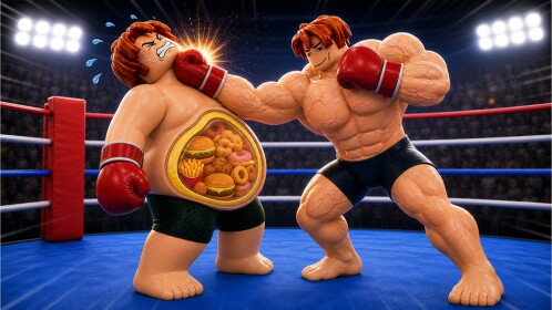 [w3]💪+1Muskel-Boxkampf 🥊 