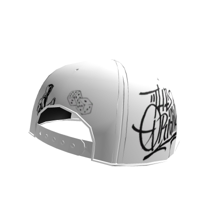 White Unlucky x 13 Fitted Cap | Backwards