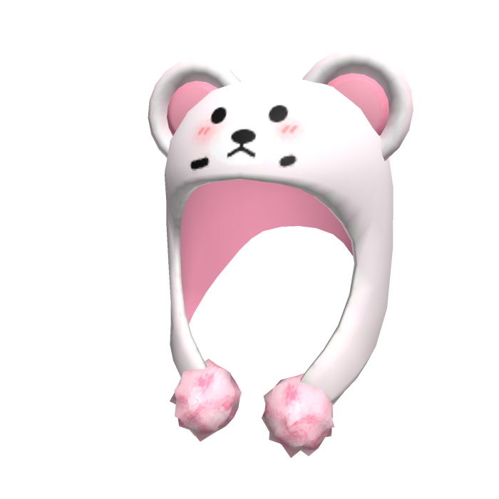 Cute Plush Bear Hat (Pink)
