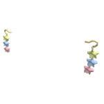 Pastel Star Earrings 