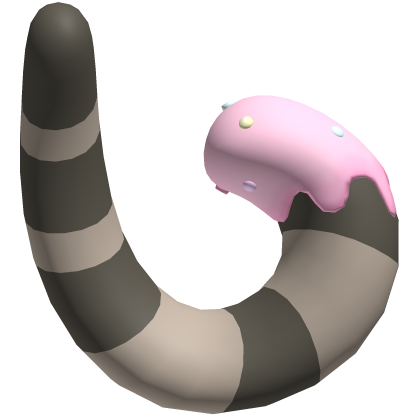 ꒰ pusheen tail with pink frosting 🧁 ꒱