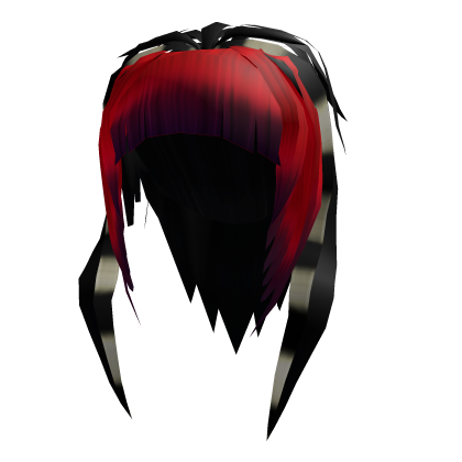 red blonde and black scene goth hair
