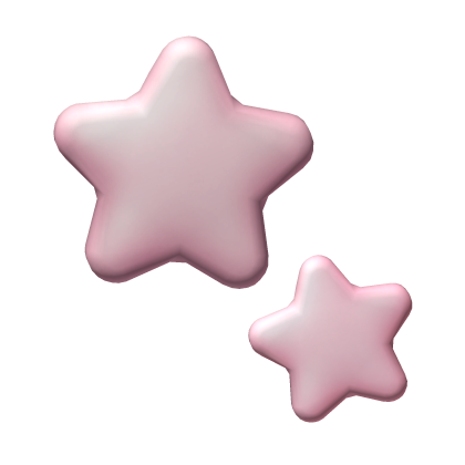 Cutesy Light Pink Star Hair Clip (Left)