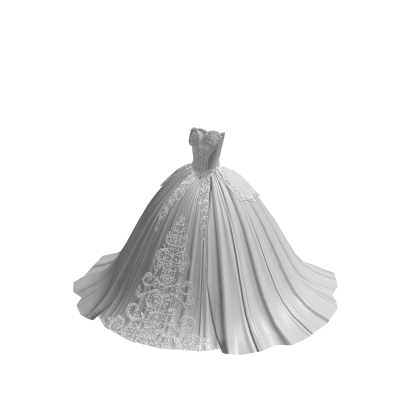 ♾️ White dark queen dress