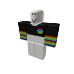 Rainbow Smiley Stripes Croptop
