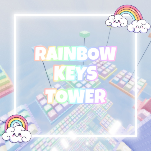 Pastel Rainbow Keys Tower! 🌈