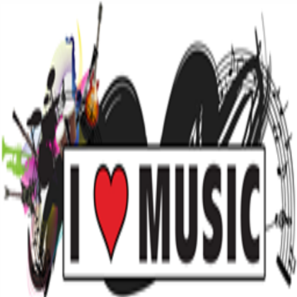 I <3 Music Roblox decal