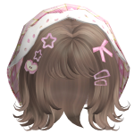 igari mori kei short bob w/ pink charms -milktea