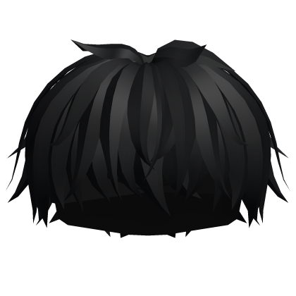 Black Messy Manga Hair