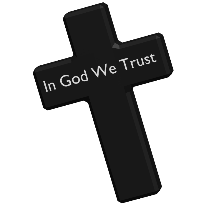 Black Cross Tilted
