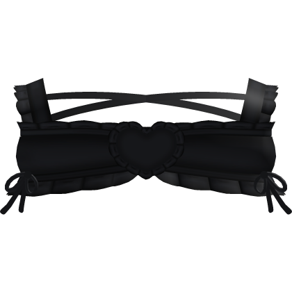 ♡ ┊ cutesy black laced top with ruffles