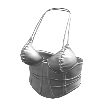 Y2K Molded Corset Top White [JEYS]