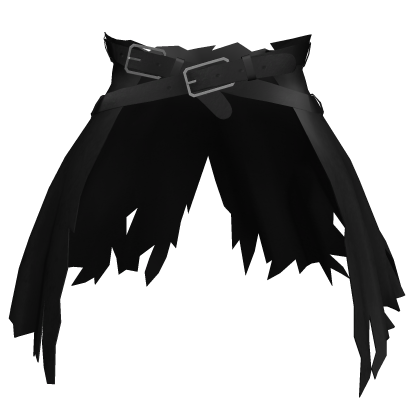 Black Torn Waist Coat w/ 2 Belts [1.0 Girl Torso]