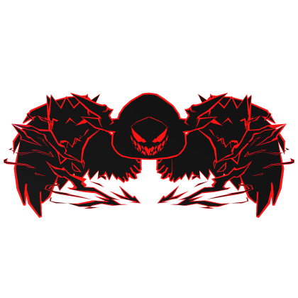 Cartoony Red Hood Aura Dragon Wings Combo